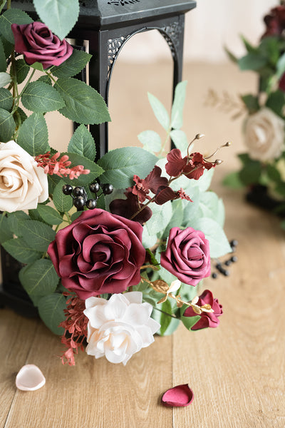 2ft Flower Garlands in Romantic Marsala