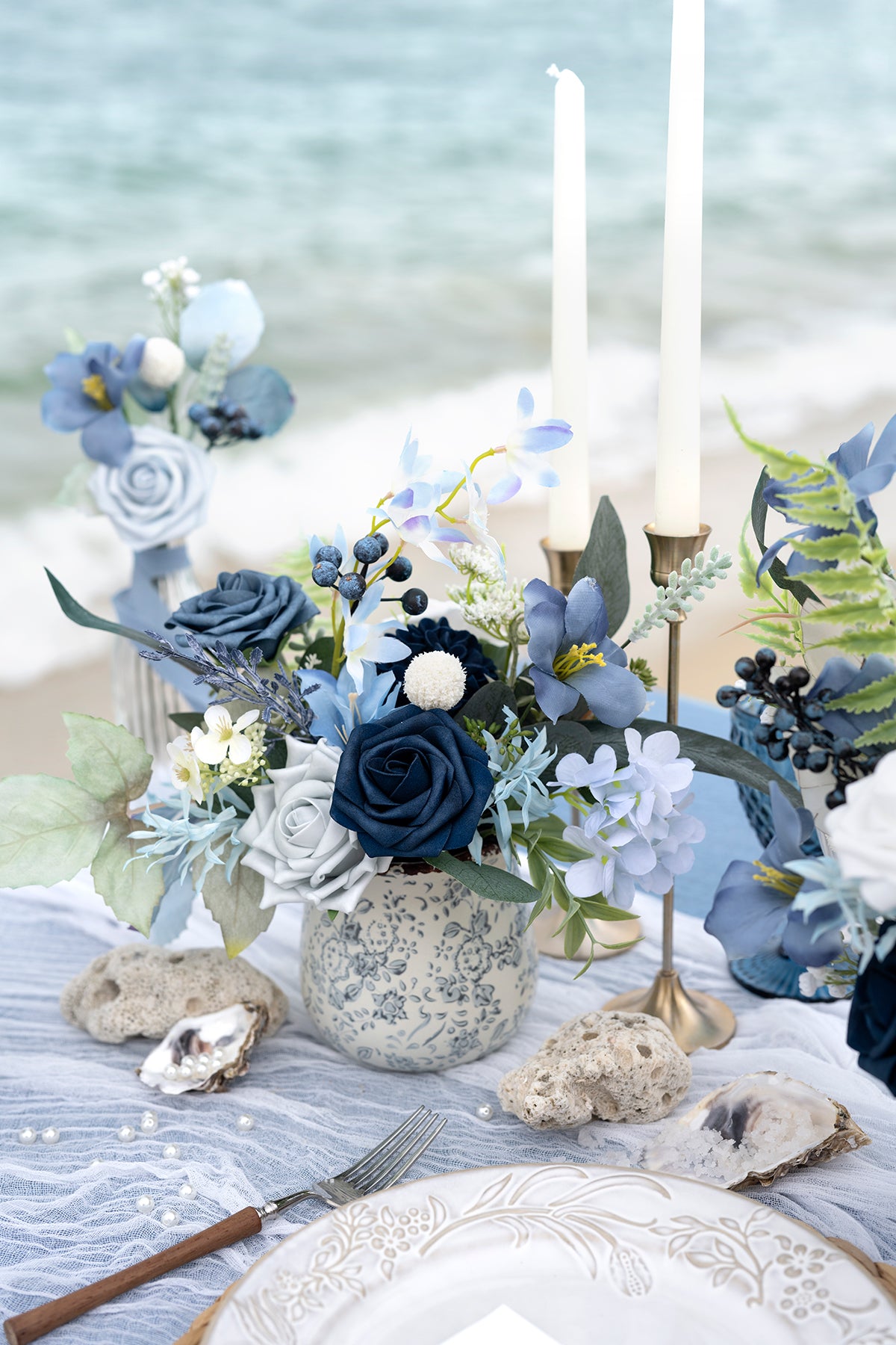 DIY Kits For Centerpieces in Blue Colors
