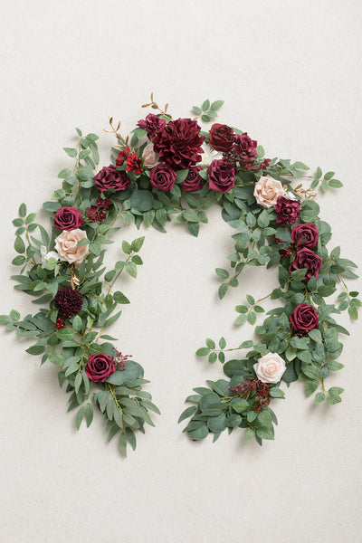 6ft Flower Garland in Romantic Marsala