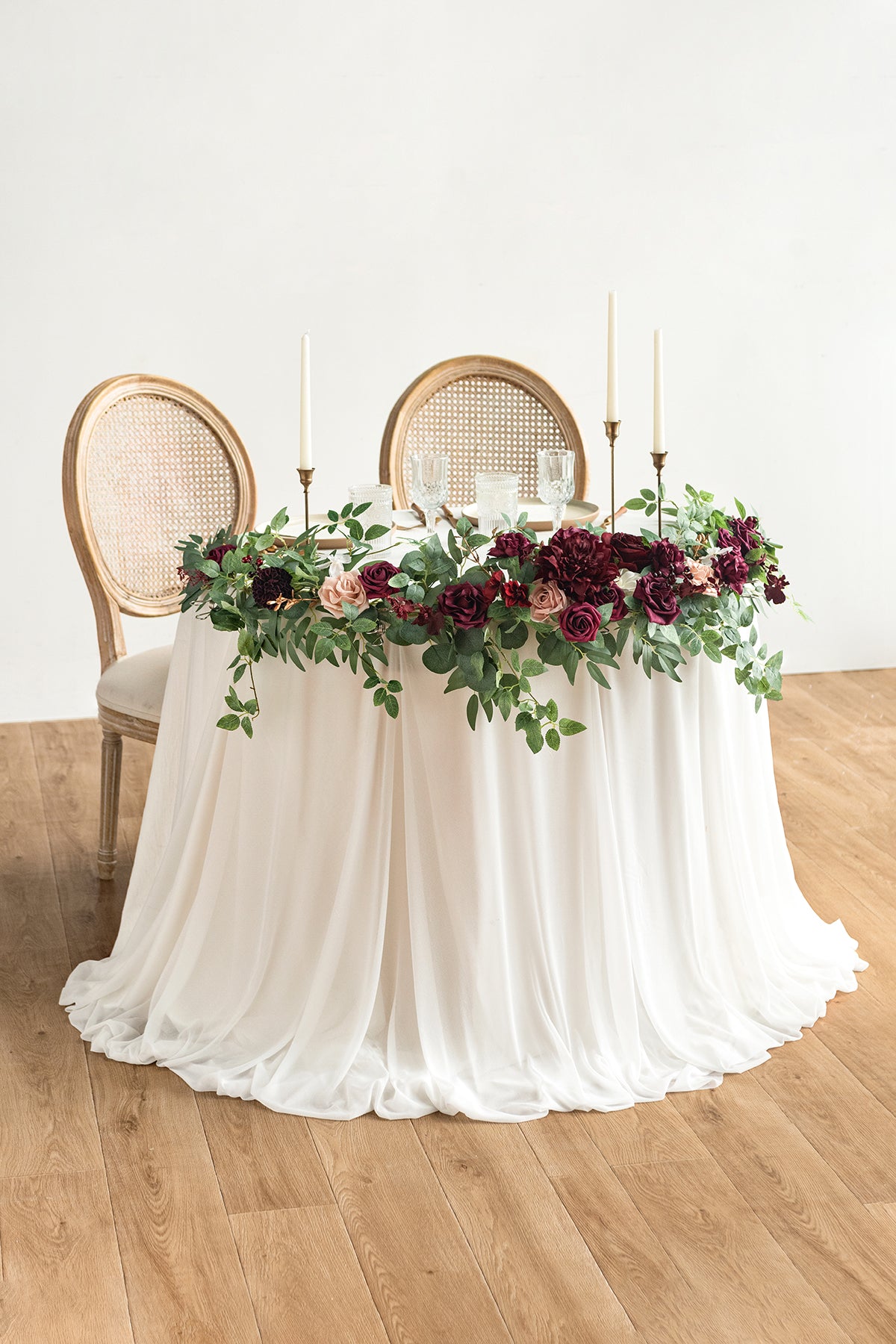 6ft Flower Garland in Romantic Marsala