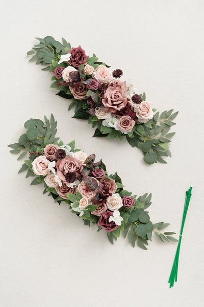 Flower Arrangements for Arch Decor in Dusty Rose & Mauve | Clearance