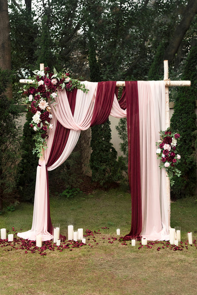 Pre-Arranged Bridal Flower Packages in Romantic Marsala