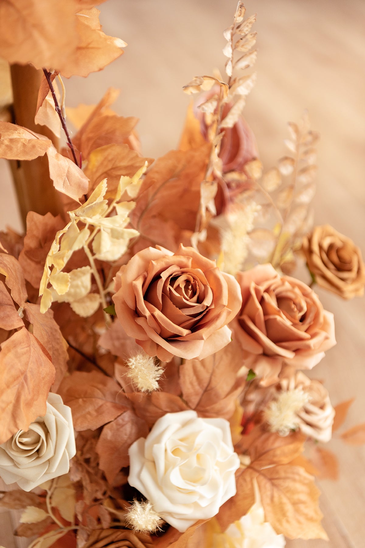 Wedding Aisle Runner Flower Arrangement in Rust & Sepia | Clearance