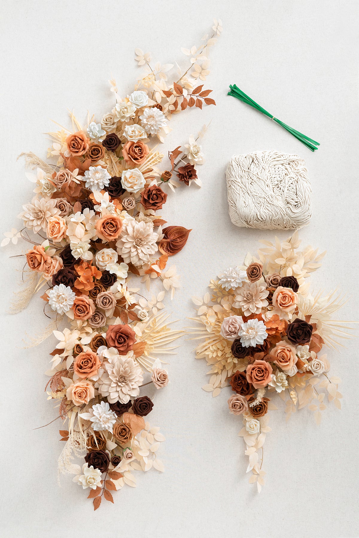 Flower Arch Decor in Rust & Sepia | Clearance