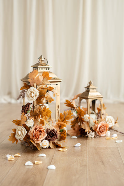 Pre-Arranged Wedding Flower Packages in Rust & Sepia