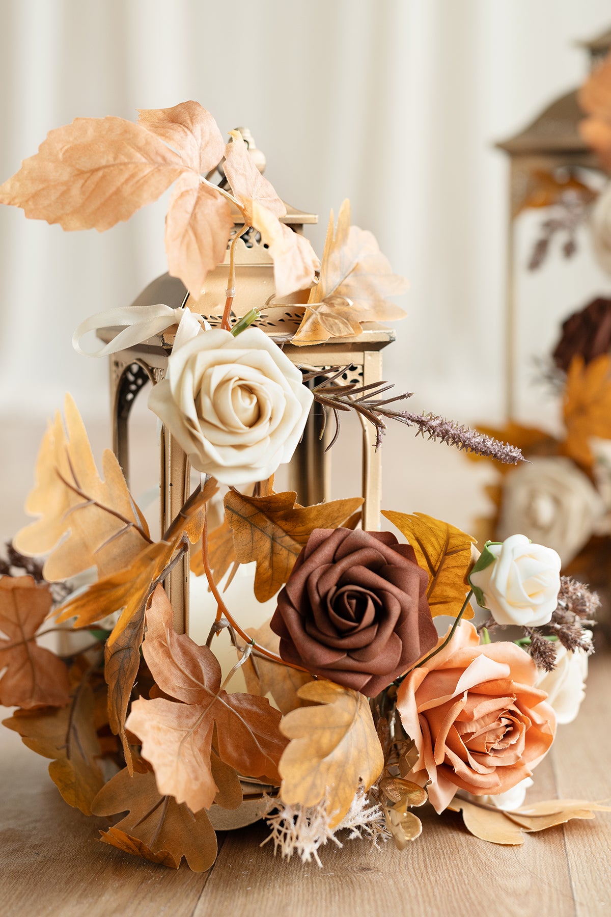 2ft Flower Garlands in Rust & Sepia | Clearance