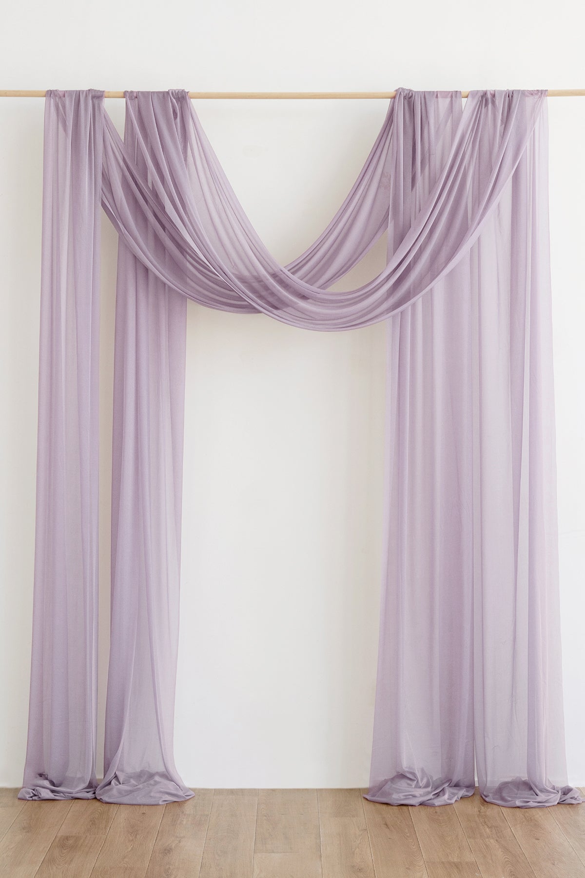 Wedding Arch Drapes in Lavender Aster & Burnt Orange | Clearance