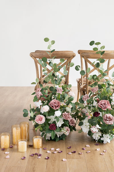 Altar Decor Free-Standing Flowers in Dusty Rose & Cream