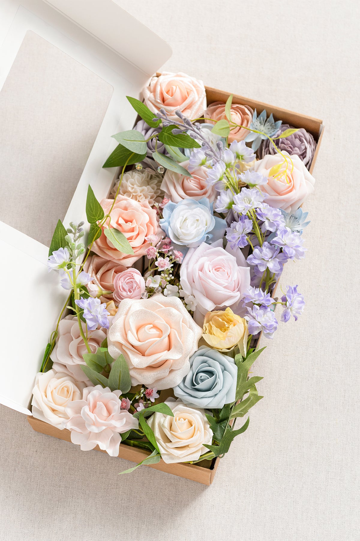 Dusty Blue & Navy Designer Flower Boxes