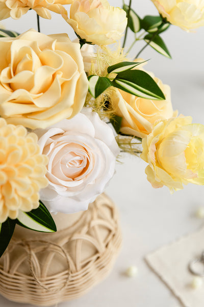 French Yellow Designer Flower Boxes