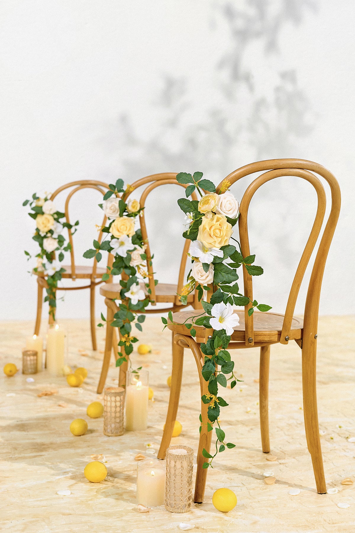 Pre-Arranged Wedding Flower Packages in Lemonade Yellow