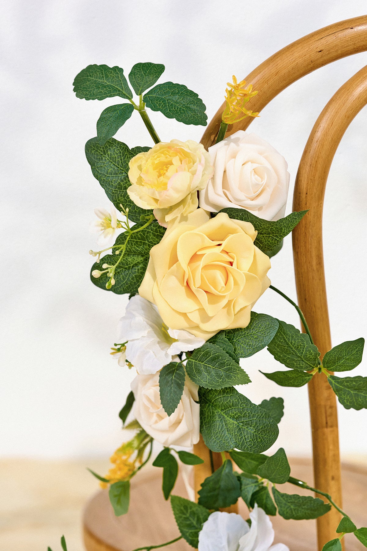 Wedding Hanging Chair Back Decoration in Lemonade Yellow | Clearance