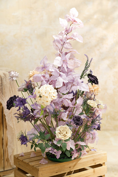 Altar Decor Free-Standing Flowers in French Lavender & Plum