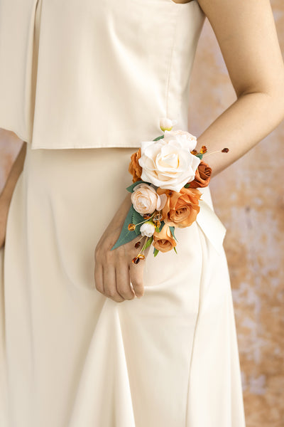 Pre-Arranged Wedding Flower Packages in Sunset Terracotta