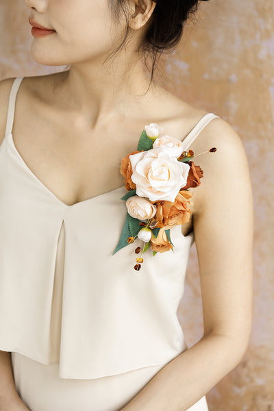 Pre-Arranged Wedding Flower Packages in Sunset Terracotta
