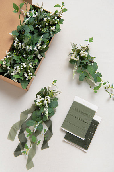Aisle & Chair Decor in White & Sage