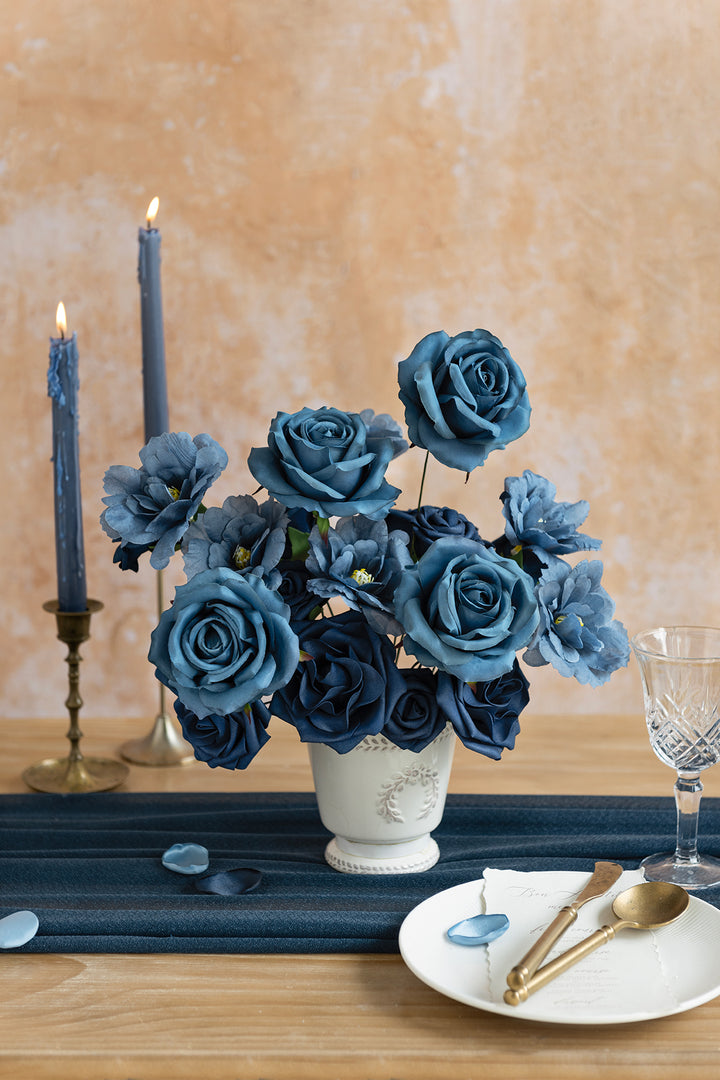 DIY Supporting Flower Boxes in Octavia Navy Blue