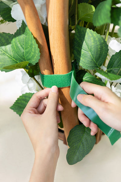 Wedding Aisle Runner Flower Arrangements in Forest Green & Gold | Clearance