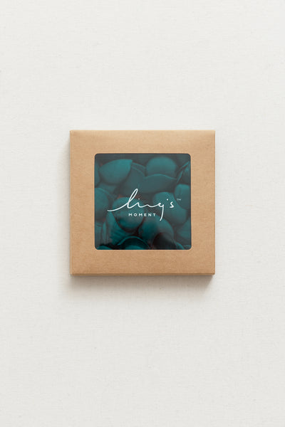 Silk Rose Petals in Dark Teal & Burnt Orange