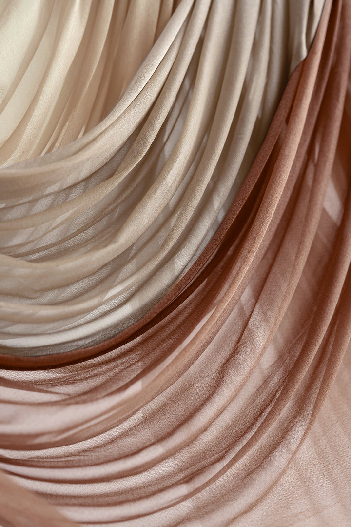 Flash Sale | Wedding Arch Drapes in Cappuccino Brown
