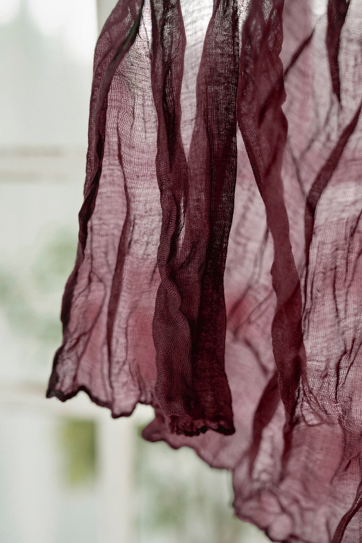 Cheesecloth Napkins in Burgundy