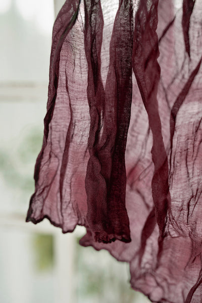 Cheesecloth Napkins in Burgundy