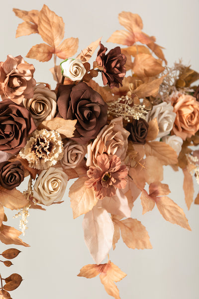 6.5ft Flower Garland in Rust & Sepia