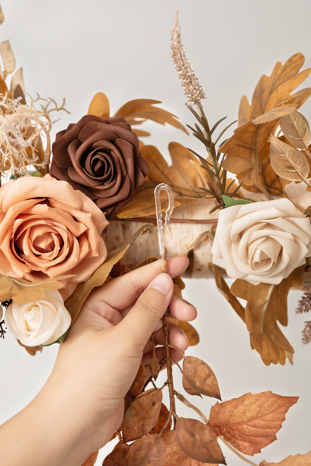 6.5ft Flower Garland in Rust & Sepia