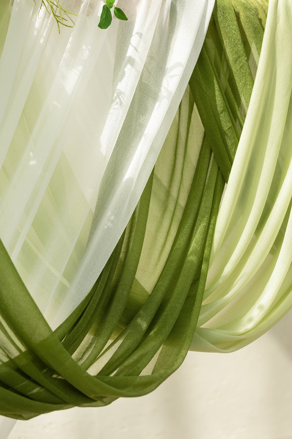 Flower Arch Decor with Drapes in May Lily & Olive