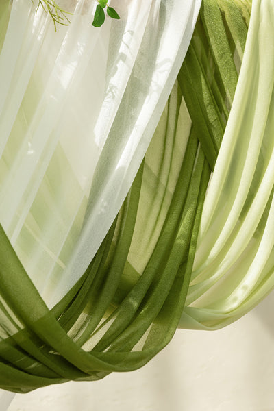 Flower Arch Decor with Drapes in May Lily & Olive