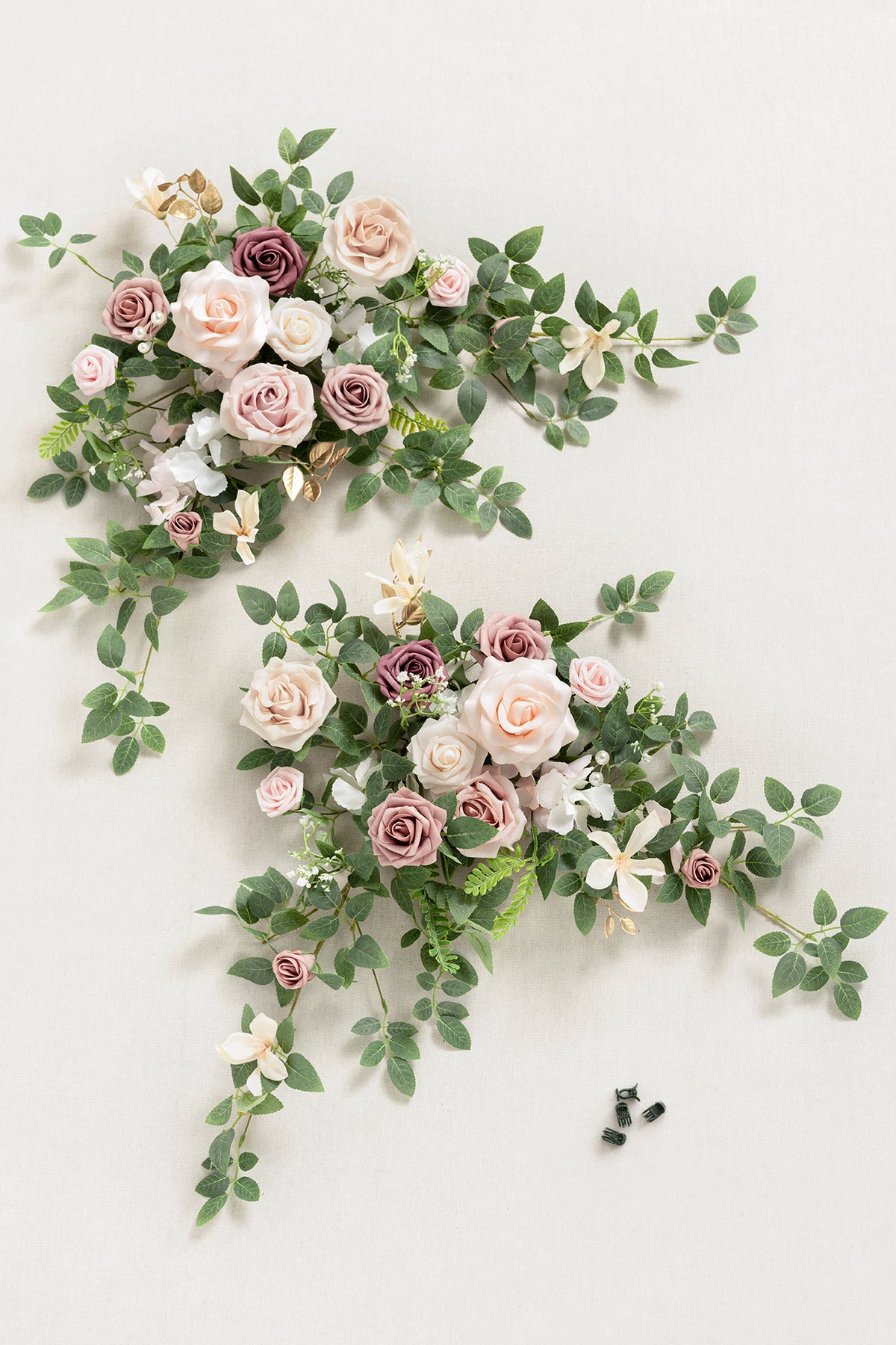 Deluxe Combo Set Flower Sign Decor in Dusty Rose & Cream