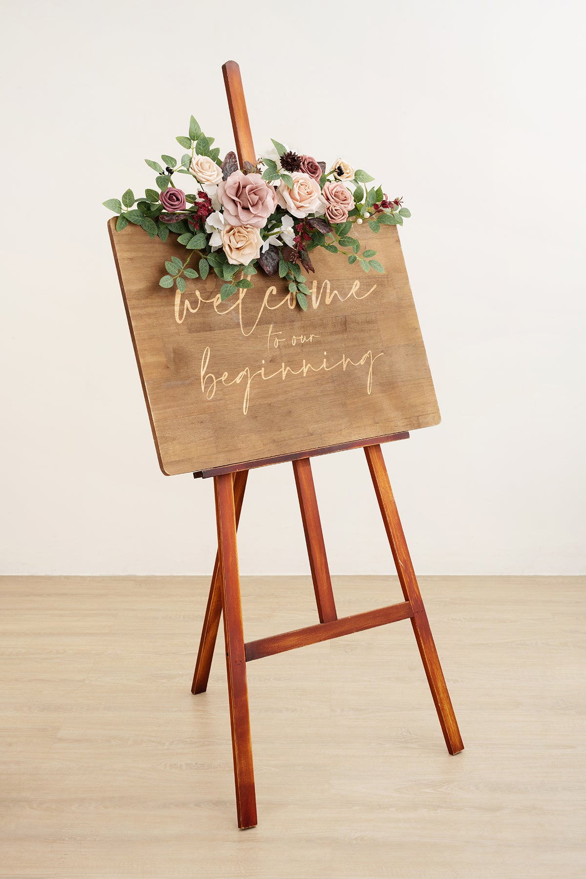 Flexible Combo Set Flower Sign Decor in Dusty Rose & Mauve