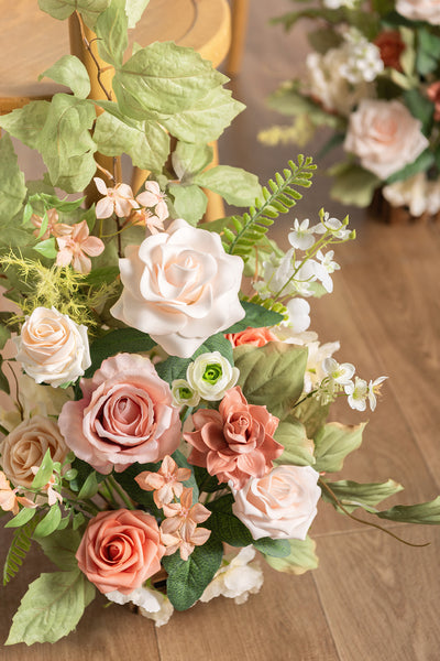 Wedding Aisle Runner Flower Arrangements in Garden Blush | Clearance