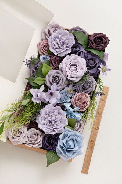 DIY Designer Flower Box in Ethereal Purple Dream