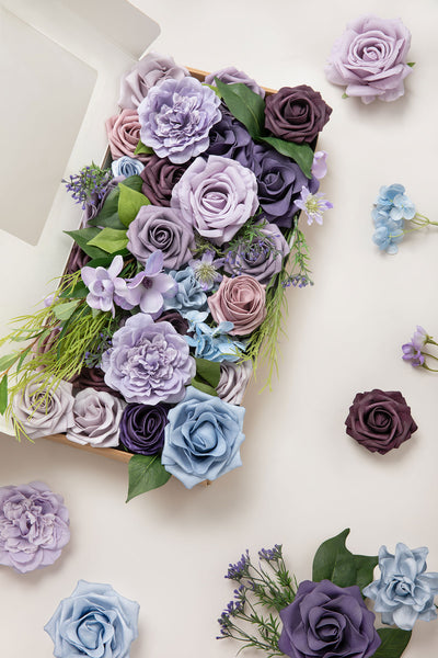 DIY Designer Flower Box in Ethereal Purple Dream