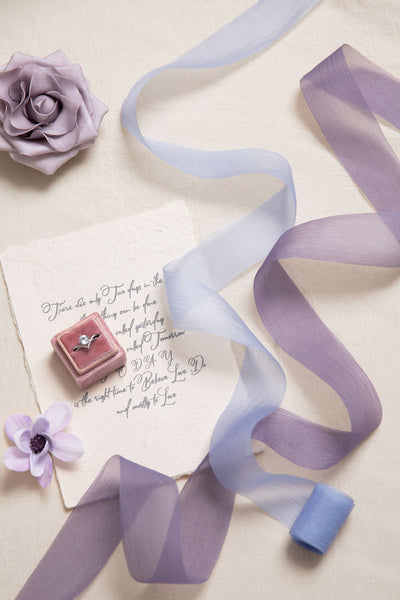 Shiny Ribbon Swatch Card 1.5" w x 1.5 Yards
