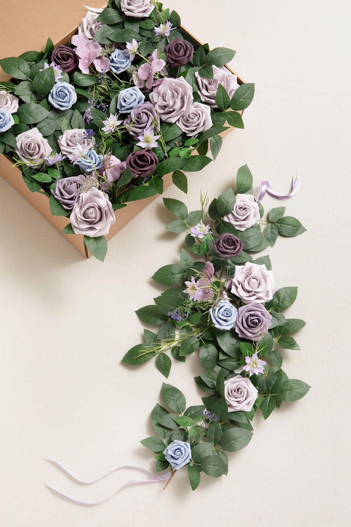 2ft Flower Garlands in Ethereal Purple Dream