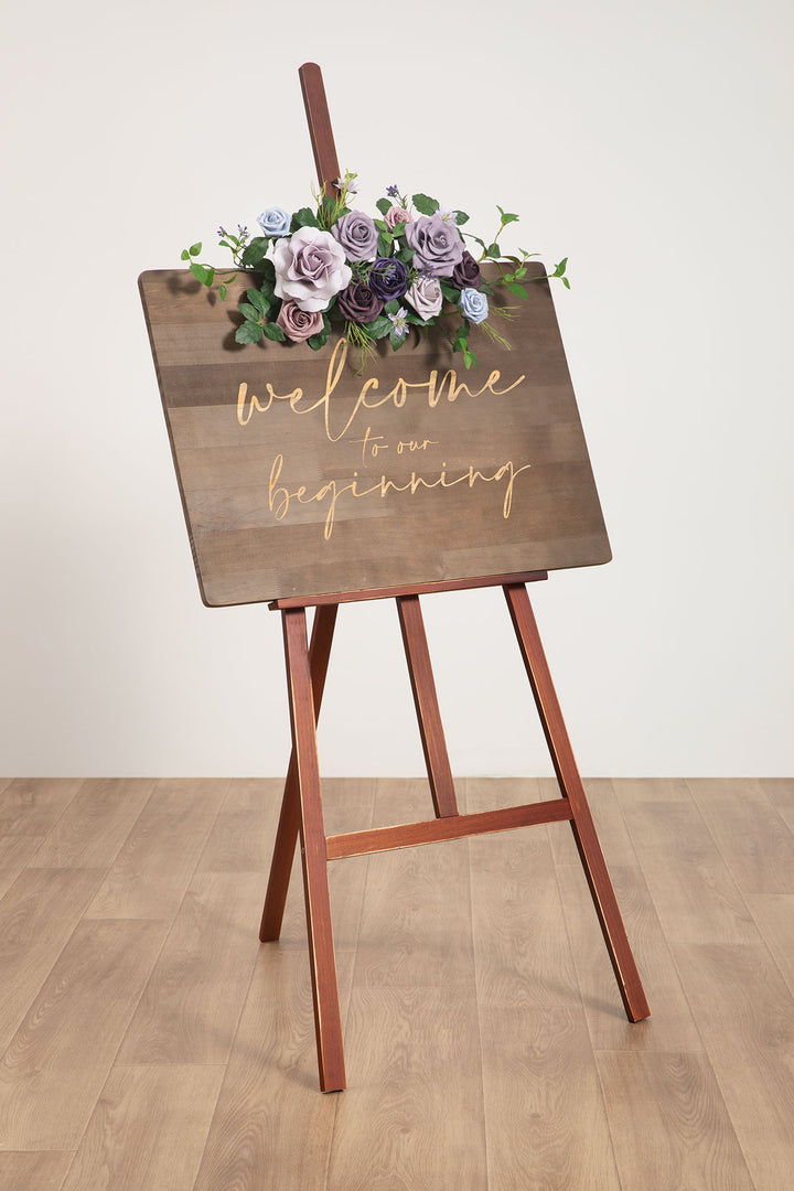 Flexible Combo Set Flower Sign Decor in Ethereal Purple Dream