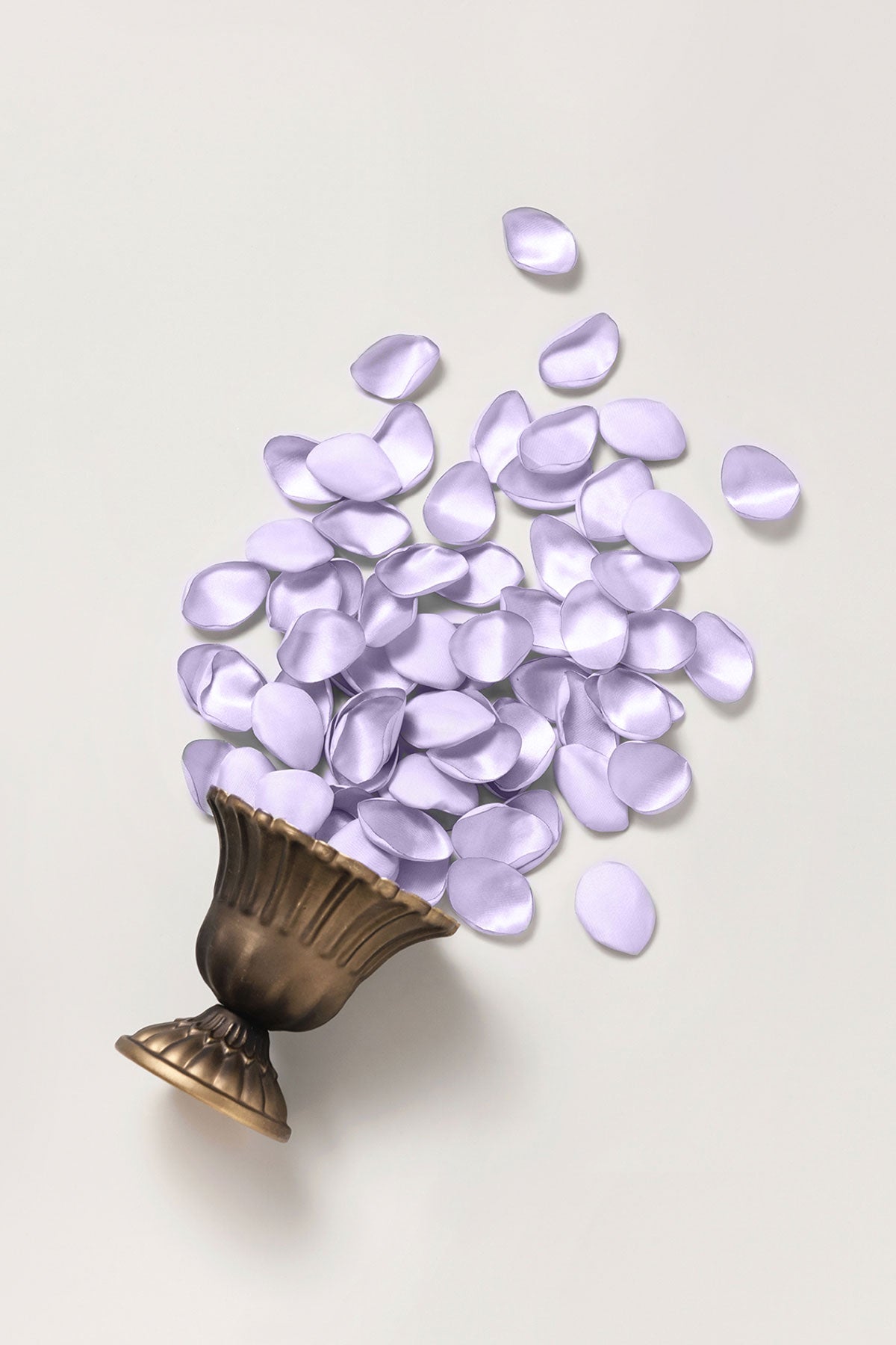 Silk Rose Petals in Ethereal Purple Dream