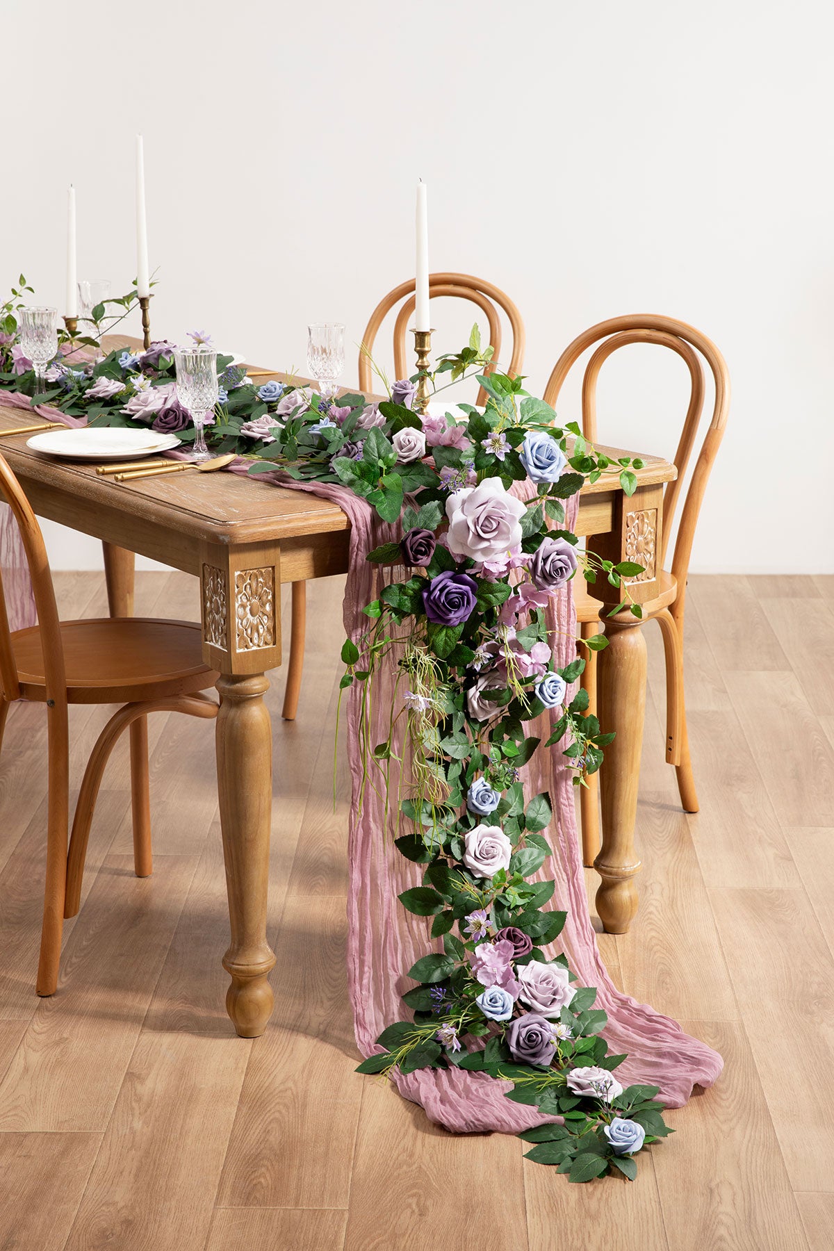 6ft Flower Garland in Ethereal Purple Dream