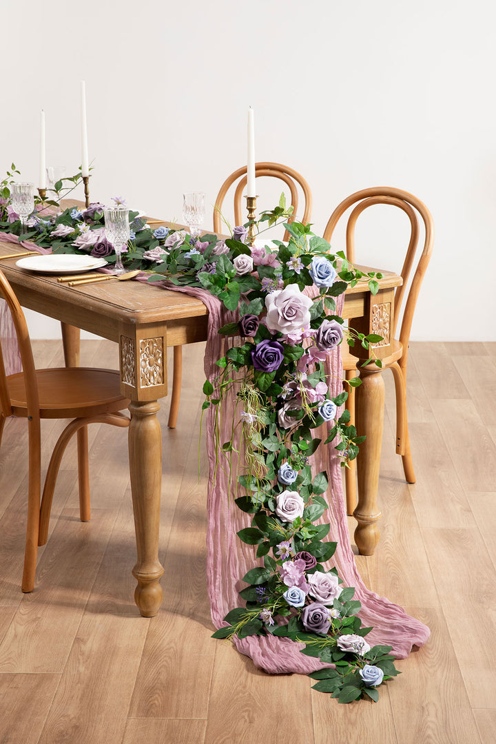 6ft Flower Garland in Ethereal Purple Dream