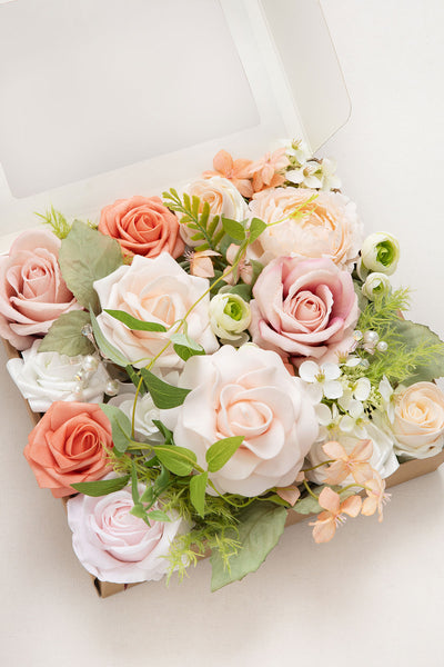 DIY Designer Flower Boxes in Garden Blush