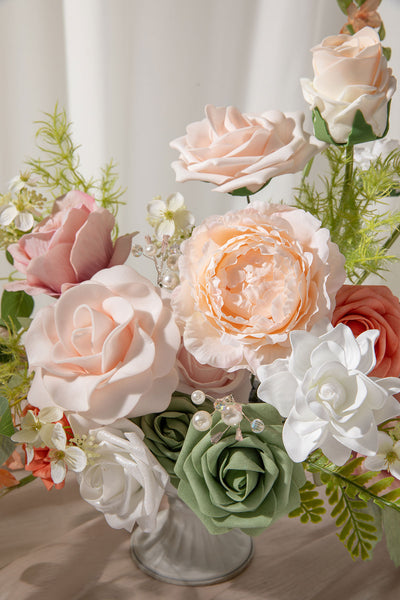 DIY Designer Flower Boxes in Garden Blush