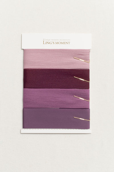 Shiny Ribbon Swatch Card 1.5" w x 1.5 Yards