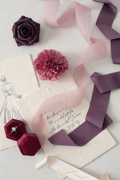 Shiny Ribbon Swatch Card 1.5" w x 1.5 Yards