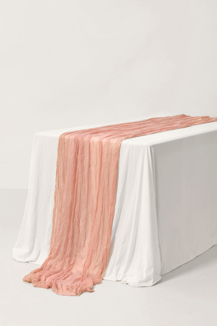 Table Linens in  Blush Orange