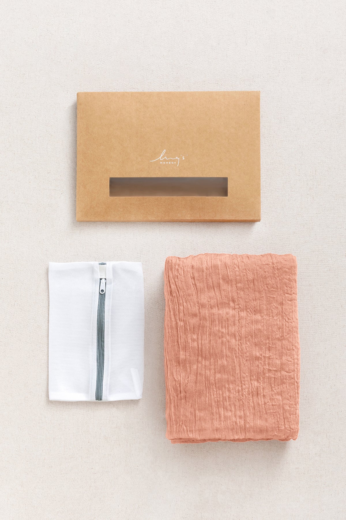 Table Linens in  Blush Orange