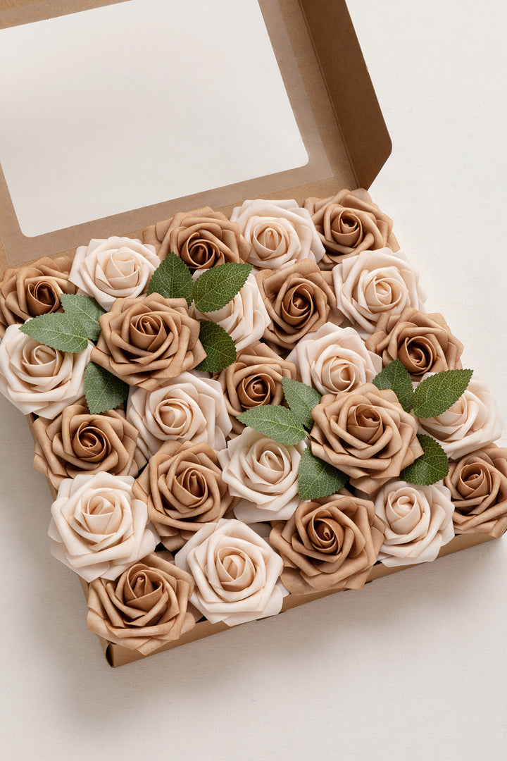 DIY Supporting Flower Boxes in Nude & Sand Beige