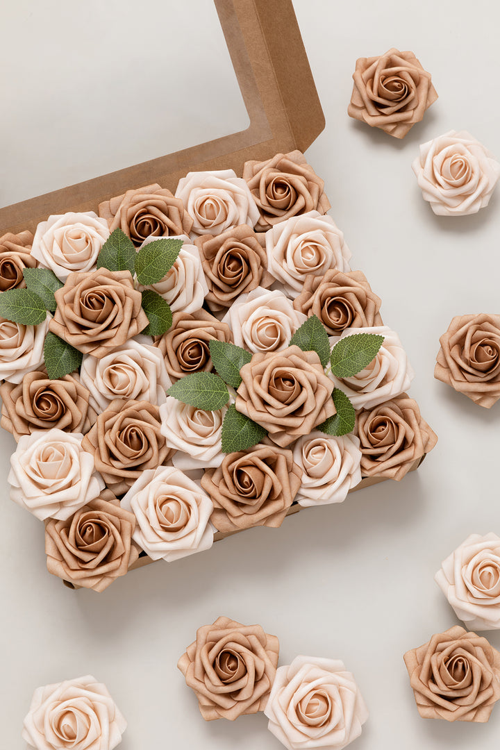DIY Supporting Flower Boxes in Nude & Sand Beige
