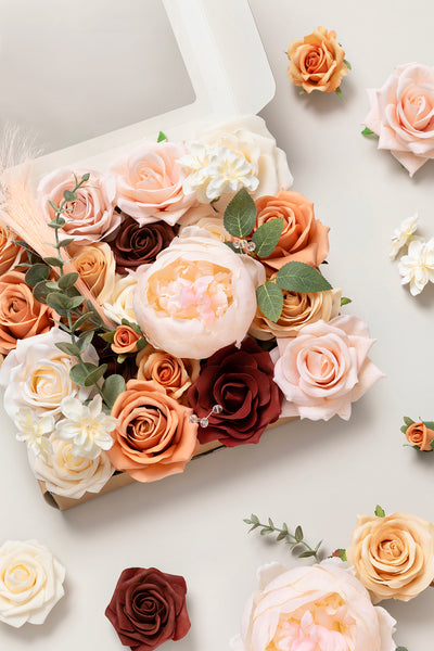 Orange & Terracotta Designer Flower Boxes